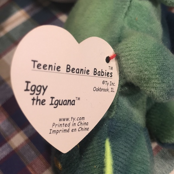 TY McDonald's Teenie Beanie - #6 IGGY the Iguana (1999) (4.5 inch) - Picture 3 of 4